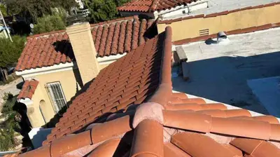 One Piece Spanish Clay Tile Installation Photo
